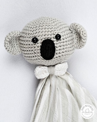 Crochet Baby Comforter BWB - Coala Grey