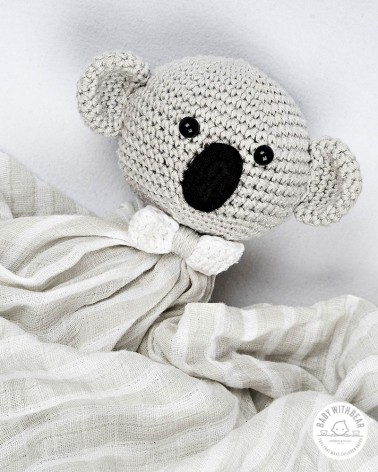 Crochet Baby Comforter BWB - Coala Grey