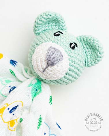 Amigurumi Baby Comforter BWB - MINI Bear Green