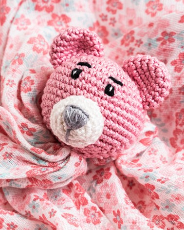 Amigurumi Baby Comforter BWB - MINI Bear Pink