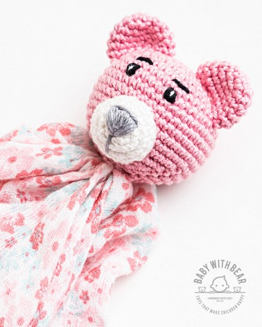 Amigurumi Baby Comforter BWB - MINI Bear Pink