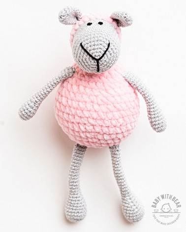 Amigurumi Sheep BWB - Sheep Pink & Gray