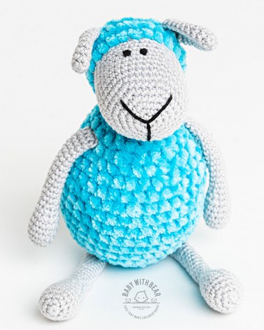 Amigurumi Sheep BWB - Sheep Blue & Gray