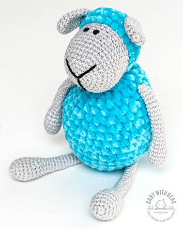Amigurumi Sheep BWB - Sheep Blue & Gray