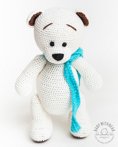 Amigurumi Bear BWB - Bear with Scarf White