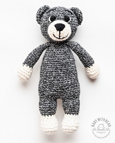 Amigurumi Bear BWB - Bear Tobi XL - Black & White
