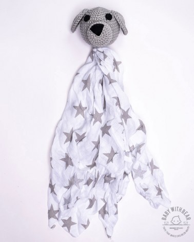 Amigurumi Baby Comforter BWB - Dog Gray