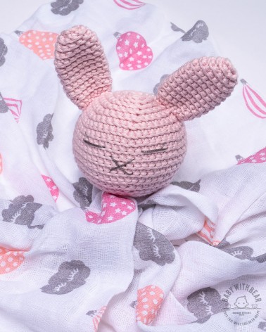 Amigurumi Baby Comforter BWB - Bunny Pink