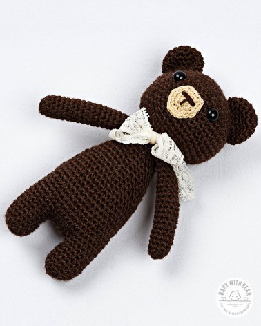 Amigurumi Baby With Bear - Bear Brown