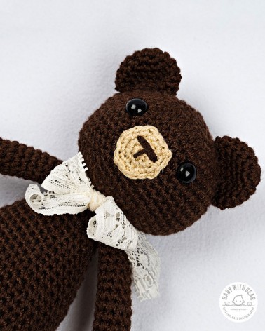 Amigurumi Baby With Bear - Bear Brown