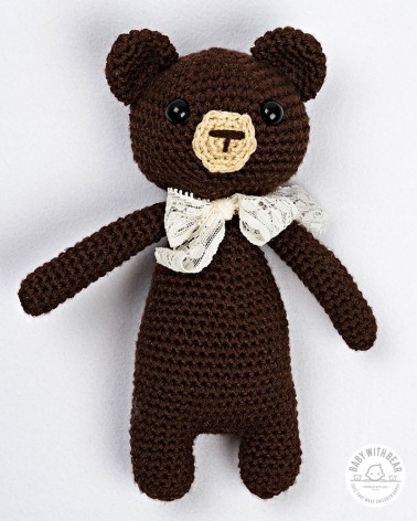 Amigurumi Baby With Bear - Bear Brown