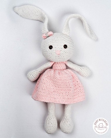 Amigurumi BWB - Bunny Doll White & Pink