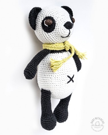 Amigurumi Panda BWB - Panda With Scarf - Baby with Bear