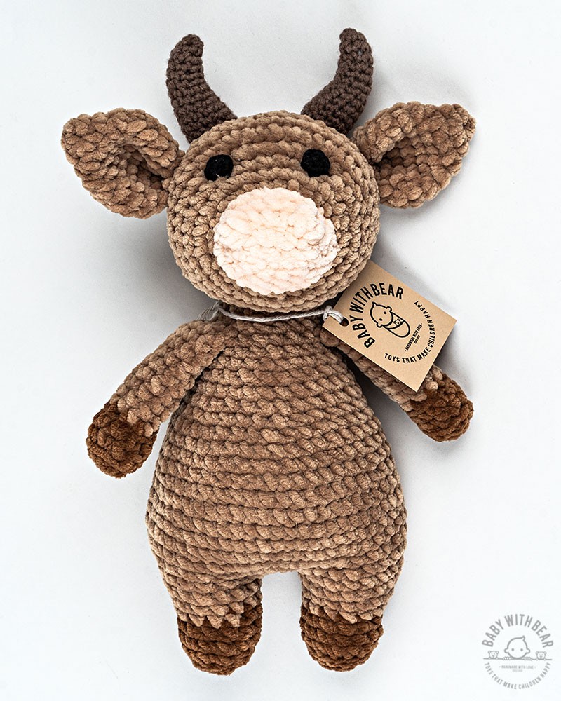 Amigurumi Bull BabyWithBear - Bull Brown