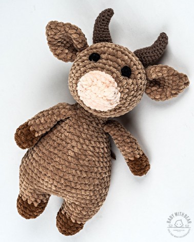 Amigurumi Bull BabyWithBear - Bull Brown