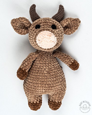 Amigurumi Bull BabyWithBear - Bull Brown