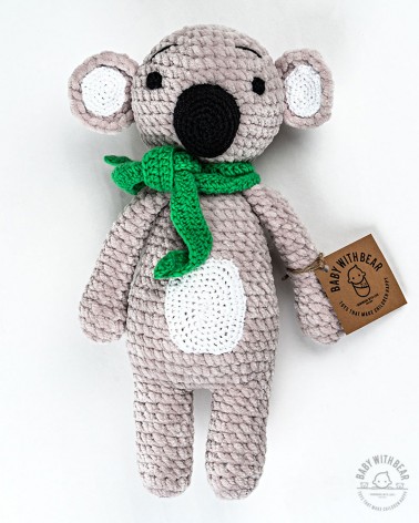 Amigurumi Koala Bear BabyWithBear - Koala with Scarf XL