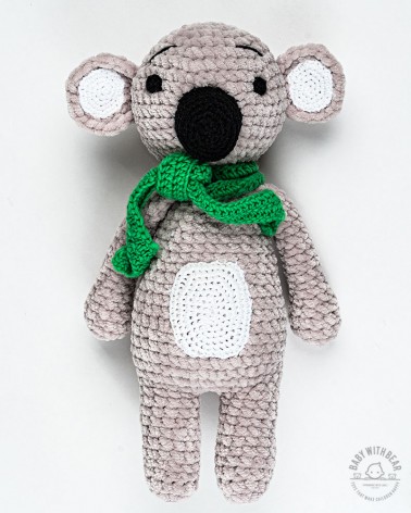Amigurumi Koala Bear BabyWithBear - Koala with Scarf XL