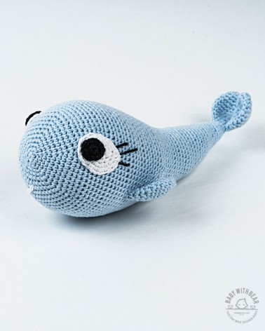 Amigurumi Whale BabyWithBear - Whale Light Blue